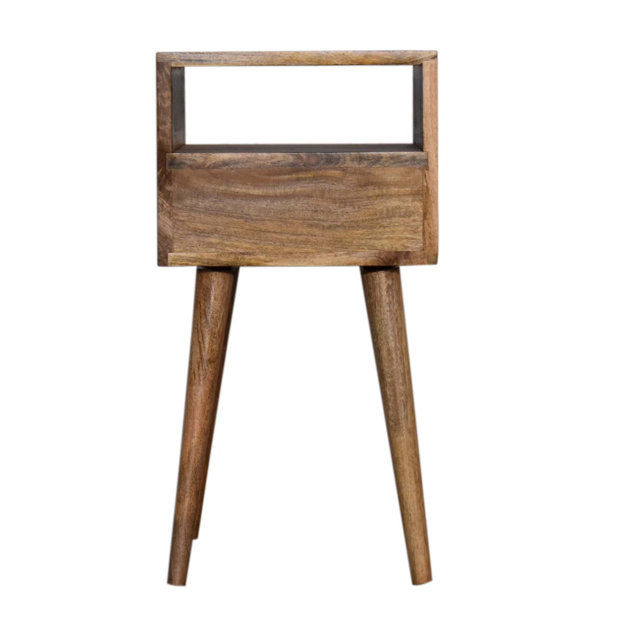 Mini Blue Hand Painted Bedside Blue Solid Wood