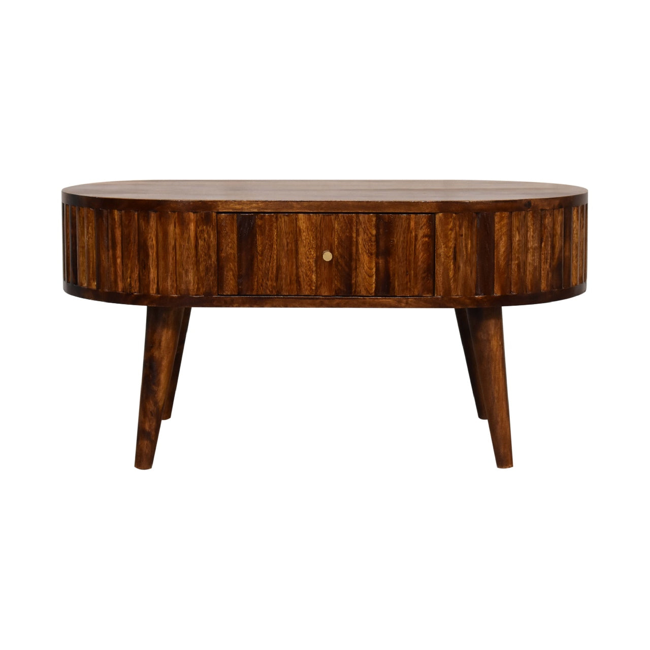 Stripe Chestnut Coffee Table Chestnut Solid Wood