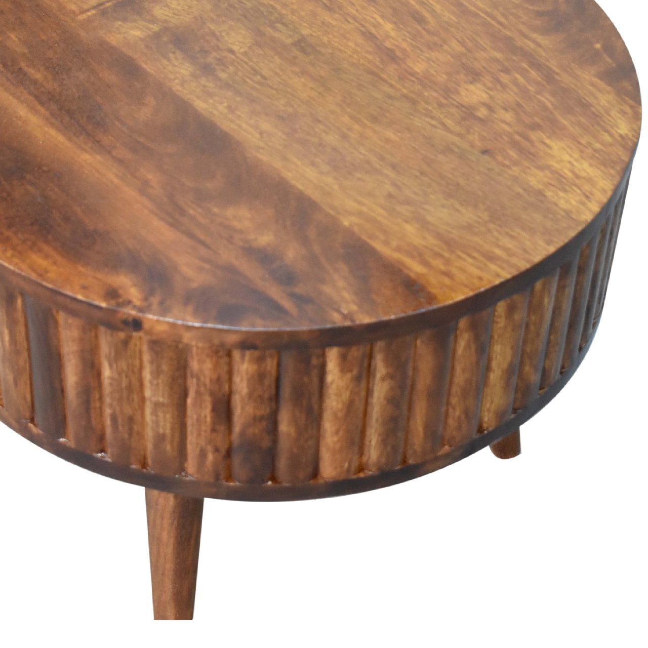 Stripe Chestnut Coffee Table Chestnut Solid Wood