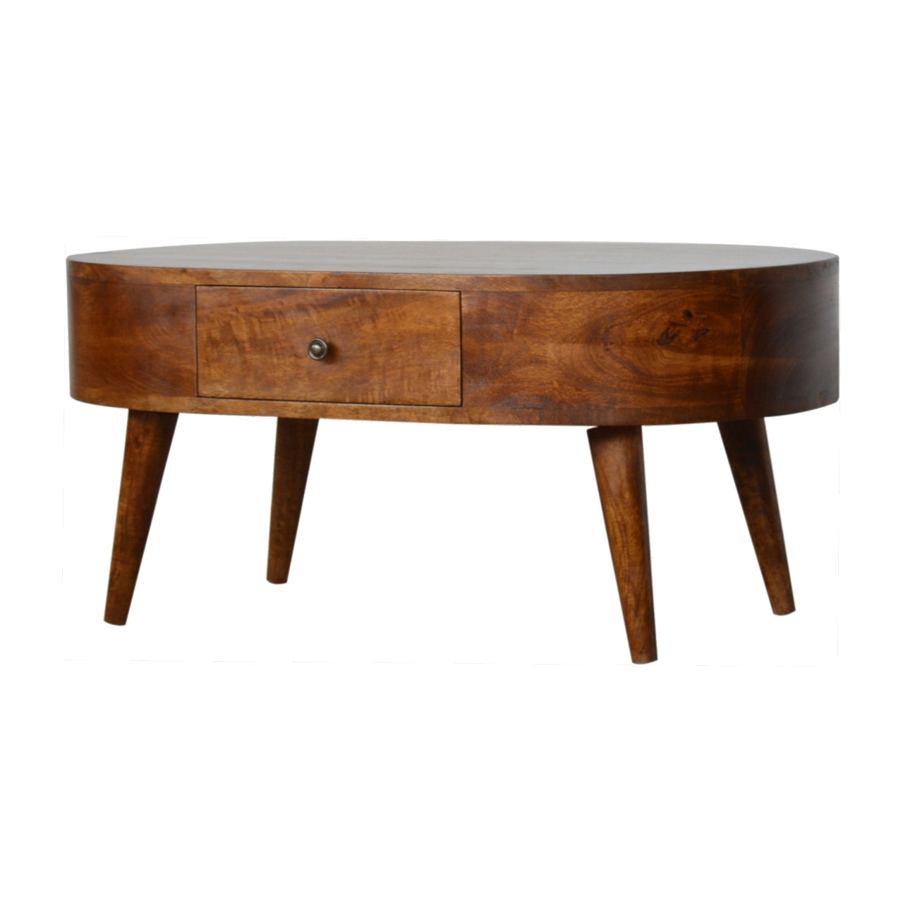 Chestnut Rounded Coffee Table Chestnut Solid Wood