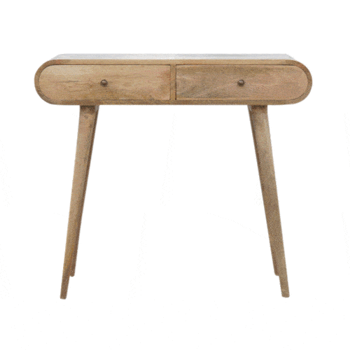 London Console Table Oak Solid Wood