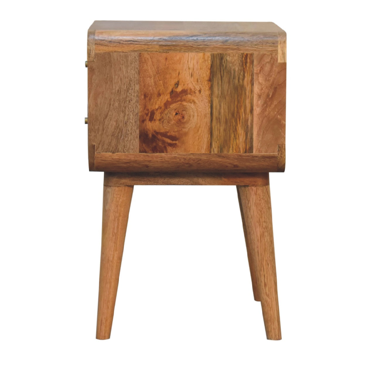 Close Knit 2 Drawer Bedside Oak Wood Rattan