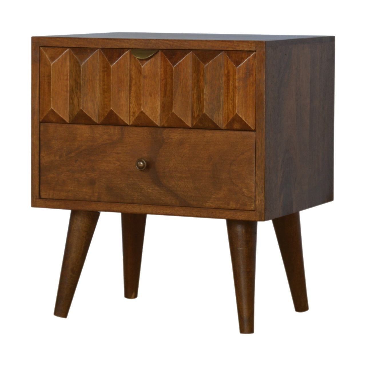 Chestnut Prism Bedside Chestnut Solid Wood
