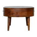 Chestnut Rounded Coffee Table Chestnut Solid Wood