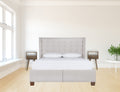 Mini Grey Washed Bedside Gray Wash Solid Wood