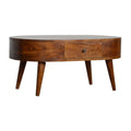 Chestnut Rounded Coffee Table Chestnut Solid Wood