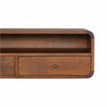 Floating Chestnut Open Console Chestnut Solid Wood
