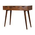 Chestnut Foldable Mirror Table Chestnut Solid Wood