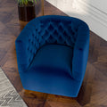 Delaney Swivel Chair Blue Boucle