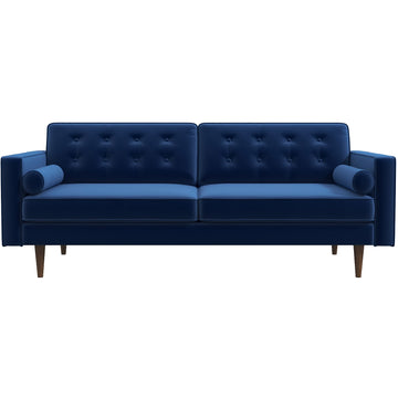 Casey Velvet Loveseat Blue Velvet
