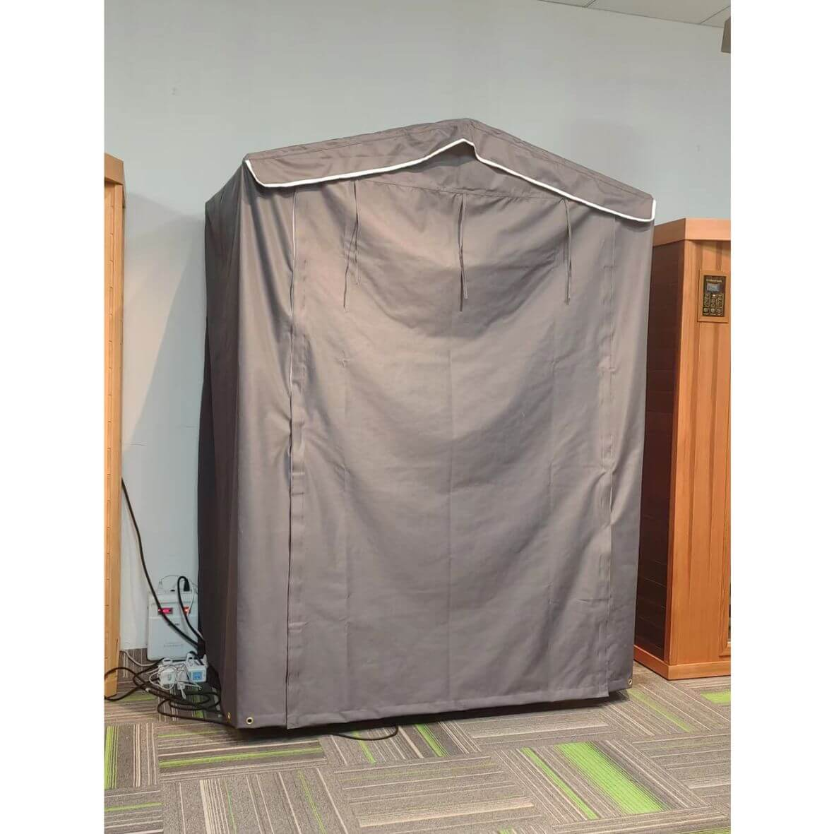 Sauna Outdoor Rain Cover For Four People Black Iron Metal