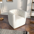 Delaney Swivel Chair Beige Boucle