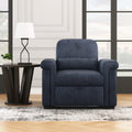 3 In 1 Convertible Sleeper Chair Sofa Bed Pull Out Couch Adjustable Chair With Pillow, Adjust Backrest Into A Sofa, Lounger Chair, Single Bed Or Living Room Or Apartment, Dark Blue Dark Blue Polyester