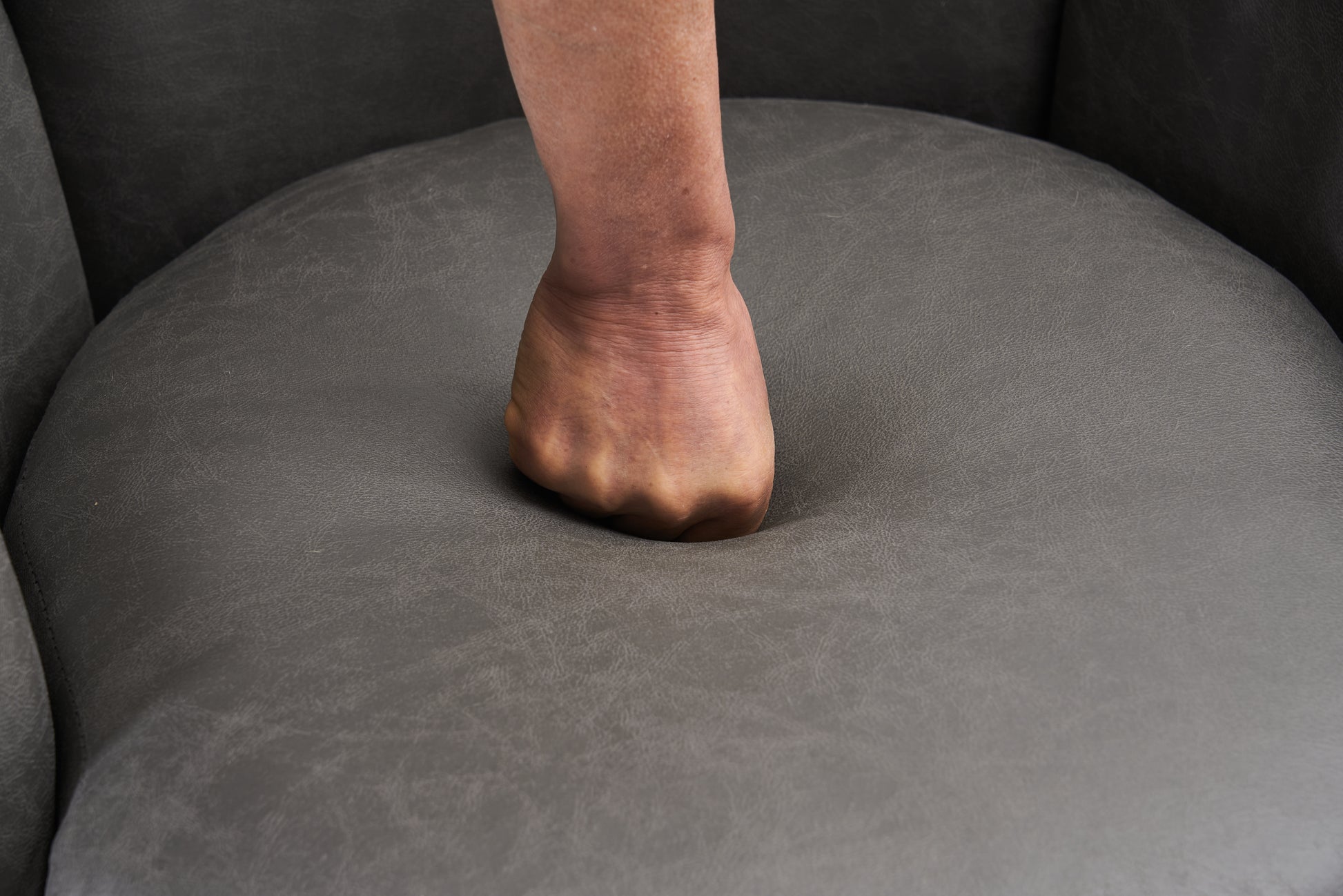 Pu Leather Swivel Barrel Chair, Swivel Accent Chairs Armchair For Living Room, Reading Chairs For Bedroom Comfy, Round Barrel Chairs With Gold Stainless Steel Base Grey Grey Primary Living Space