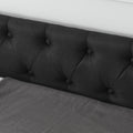 Queen Size Daybed With Drawers Upholstered Tufted Sofa Bed,With Button On Back And Copper Nail On Waved Shape Arms 84.5