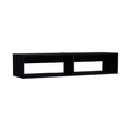 Klein Floatingtv Stand, Space Saver Design With Functional Shelves, Black Black 40 49 Inches Particle Board Pine