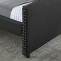 Queen Size Daybed With Drawers Upholstered Tufted Sofa Bed,With Button On Back And Copper Nail On Waved Shape Arms 84.5