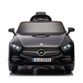 12V Kids Ride On Car W Parents Remote Control,Licensed Mercedes Benz Cls 350 For Kids,Four Wheel Suspension,Power Display,Music,Volume Control,Led Lights,Mp3,Usb Sd For Kids 37 95 Months. Black 50 99 Lbs Polypropylene