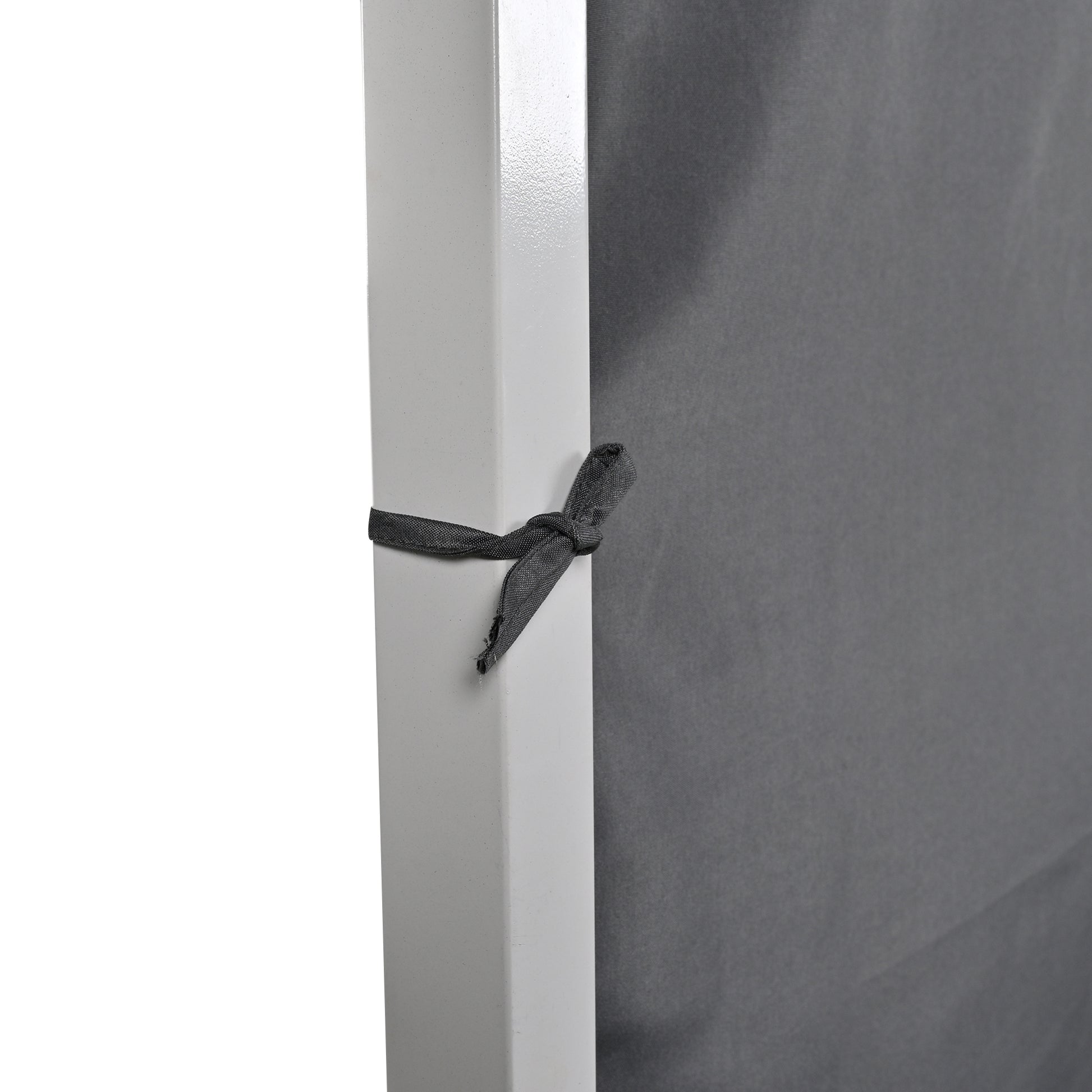 Outdoor Patio Sunbed Daybed With Cushions, Adjustable Seats Grey Steel