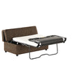 Twin Size Folding Ottoman Sleeper Bed With Mattress Convertible Guest Bed Espresso Espresso Foam Linen 1 Seat