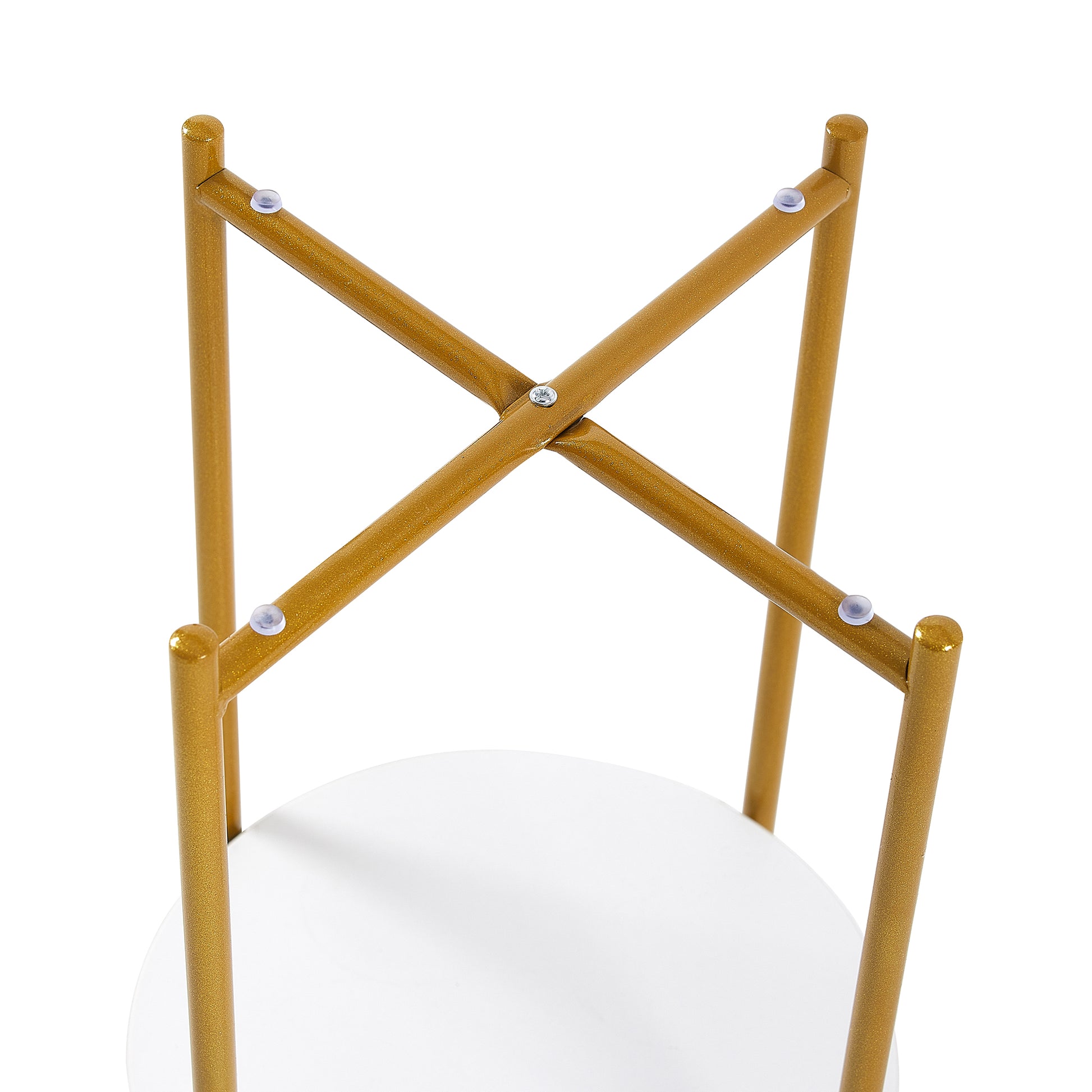 2 Layer End Table With Whole Marble Tabletop, Round Coffee Table With Black Metal Frame For Bedroom Living Room Office Transparent,1 Piece Transparent Glass Metal