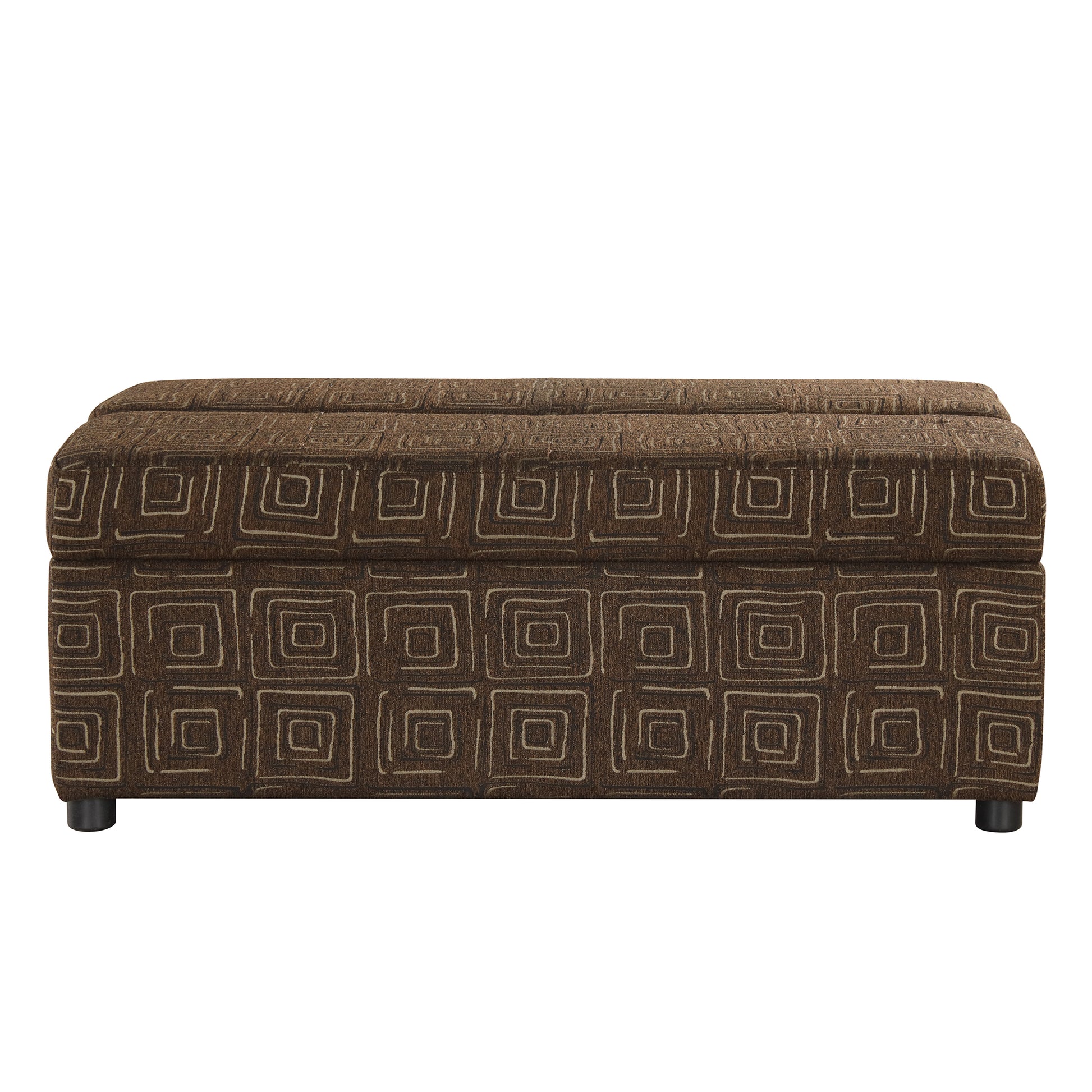 Twin Size Folding Ottoman Sleeper Bed With Mattress Convertible Guest Bed Espresso Espresso Foam Linen 1 Seat