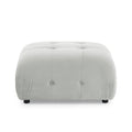Modular Sectional Sofa, Button Tufted Designed And Diy Combination,L Shaped Couch With Reversible Ottoman, Grey Velvet Light Grey Velvet Wood Soft Tight Back Eucalyptus Pillow Top Arms Foam Spring