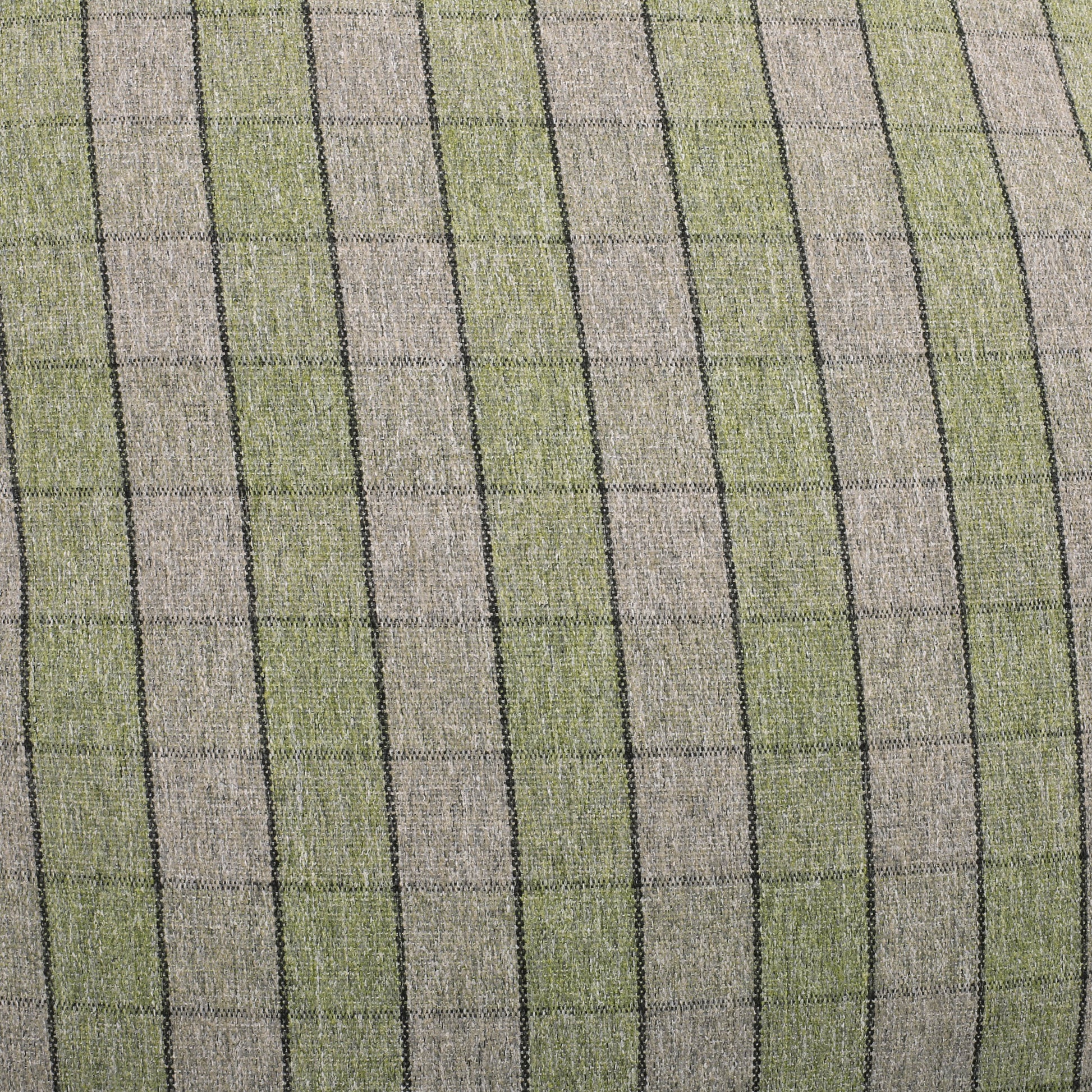 Bubali 5 Foot Checkered Rounded Bean Bag, Green Green Fabric