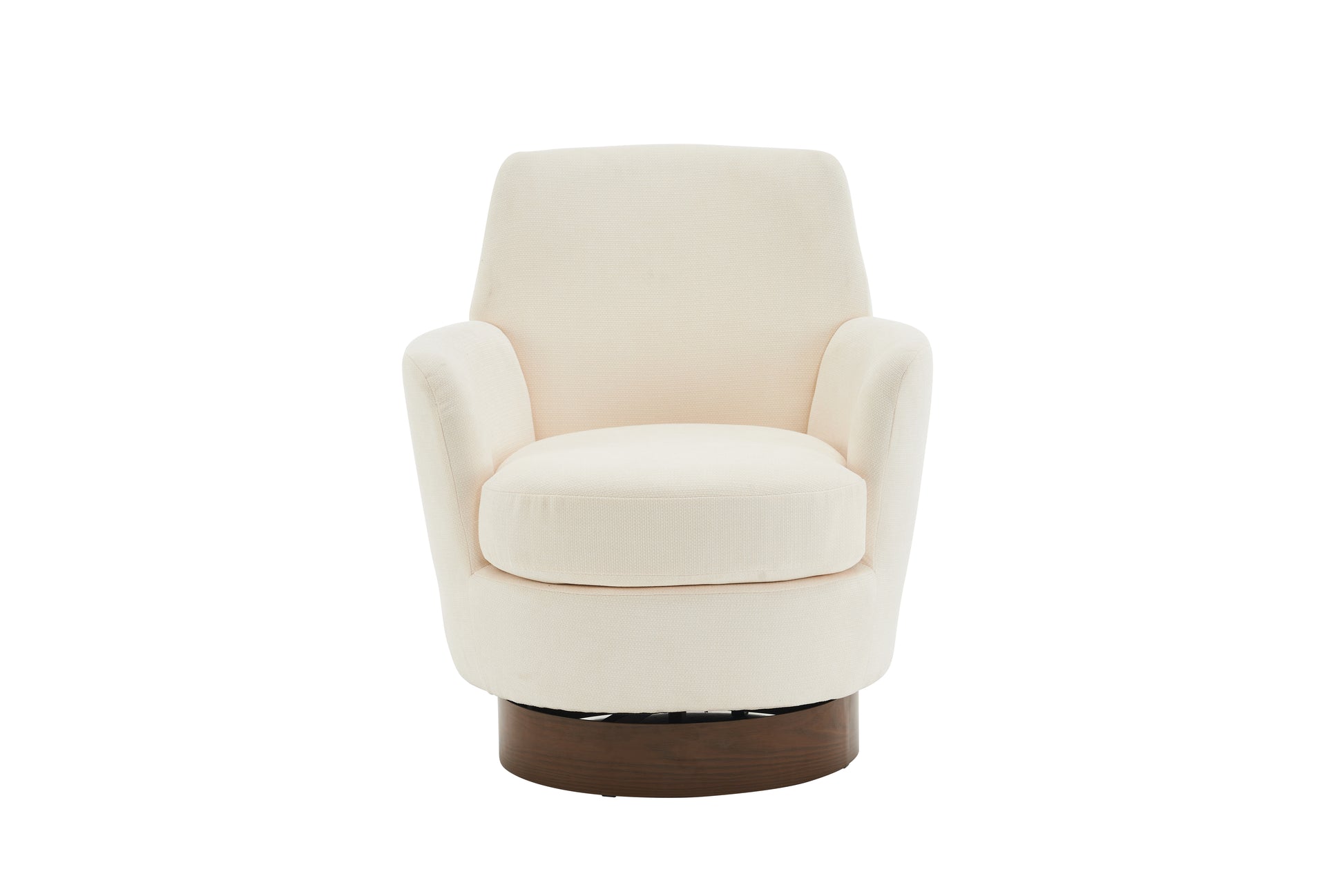 Polyester Swivel Barrel Chair, Swivel Accent Chairs Armchair For Living Room, Reading Chairs For Bedroom Comfy, Round Barrel Chairs With Gold Stainless Steel Base Beige Beige Primary Living Space American Design Foam Polyester