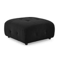 Modular Sectional Sofa, Button Tufted Designed And Diy Combination,L Shaped Couch With Reversible Ottoman, Black Velvet Black Velvet Wood Soft Tight Back Eucalyptus Pillow Top Arms Foam Spring