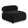 Modular Sectional Sofa, Button Tufted Designed And Diy Combination,L Shaped Couch With Reversible Ottoman, Black Velvet Black Velvet Wood Soft Tight Back Eucalyptus Pillow Top Arms Foam Spring