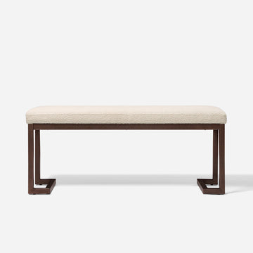 Pelican Bench Pearl White Cream White Bedroom Boucle