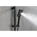 Handheld Shower With 28 Inch Slide Bar And 59 Inch Hose Matte Black Bathroom Stainless Steel