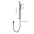 Handheld Shower With 28 Inch Slide Bar And 59 Inch Hose Matte Black Bathroom Stainless Steel