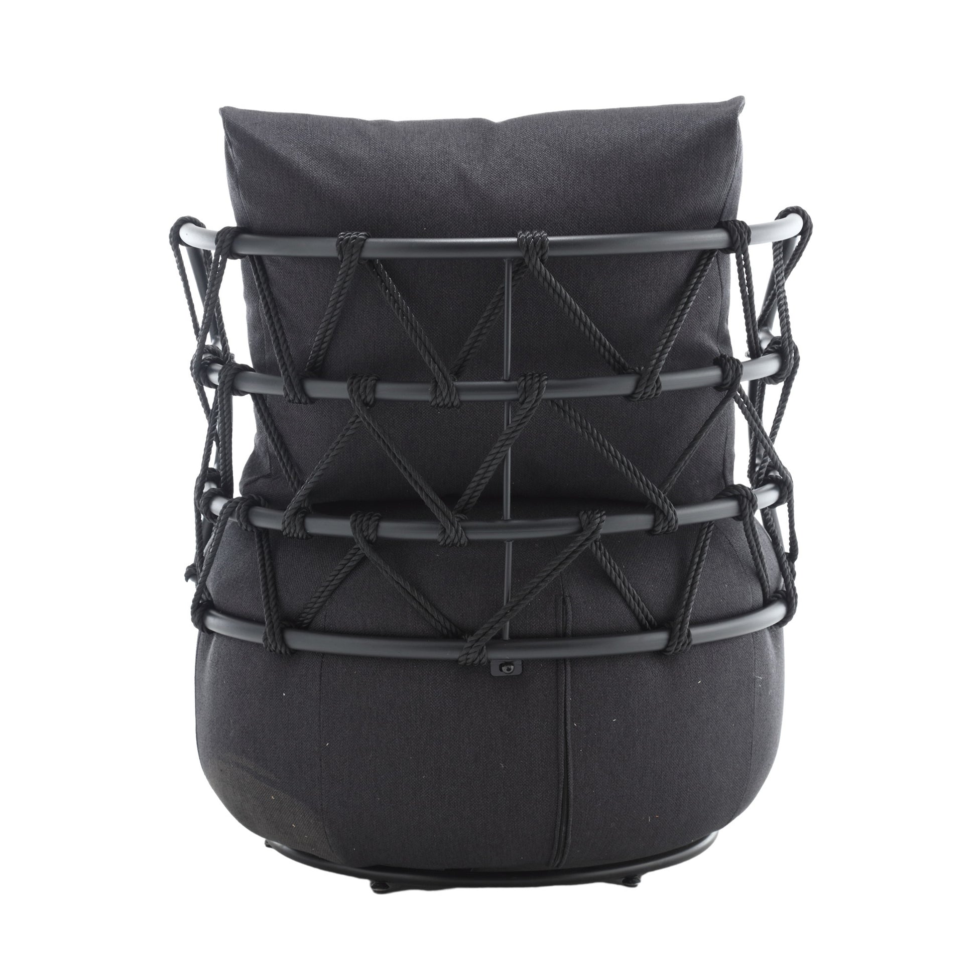 Coolmore Upholstered Tufted Living Room Chair Textured Linen Fabric Accent Chair With Metal Stand Black Linen