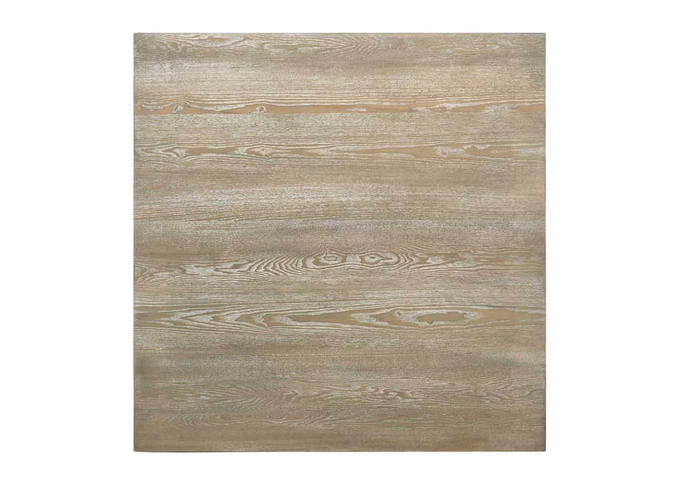 Modern Farmhouse Square Counter Table 45Inch Solid Wood Rubberwood Antique Finishing Rustic Look Distressed Look Wire Brushed For 4 Seaters 36Inch Height Grayish Brown Light Brown Distressed Finish Dining Room Antique,Farmhouse,French