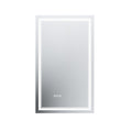 Led Bathroom Mirror, 24X40 Inch Bathroom Vanity Mirrors With Lights, Mirrors For Wall With Smart Touch Button, Anti Fog, Memory Function, Stepless Dimmable Makeup Mirror Horizontal Vertical White Aluminium