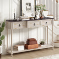 Console Table Sofa Table With Drawers For Entryway With Projecting Drawers And Long Shelf Beige, Old Sku: Wf189574Aad Beige Solid Wood Mdf