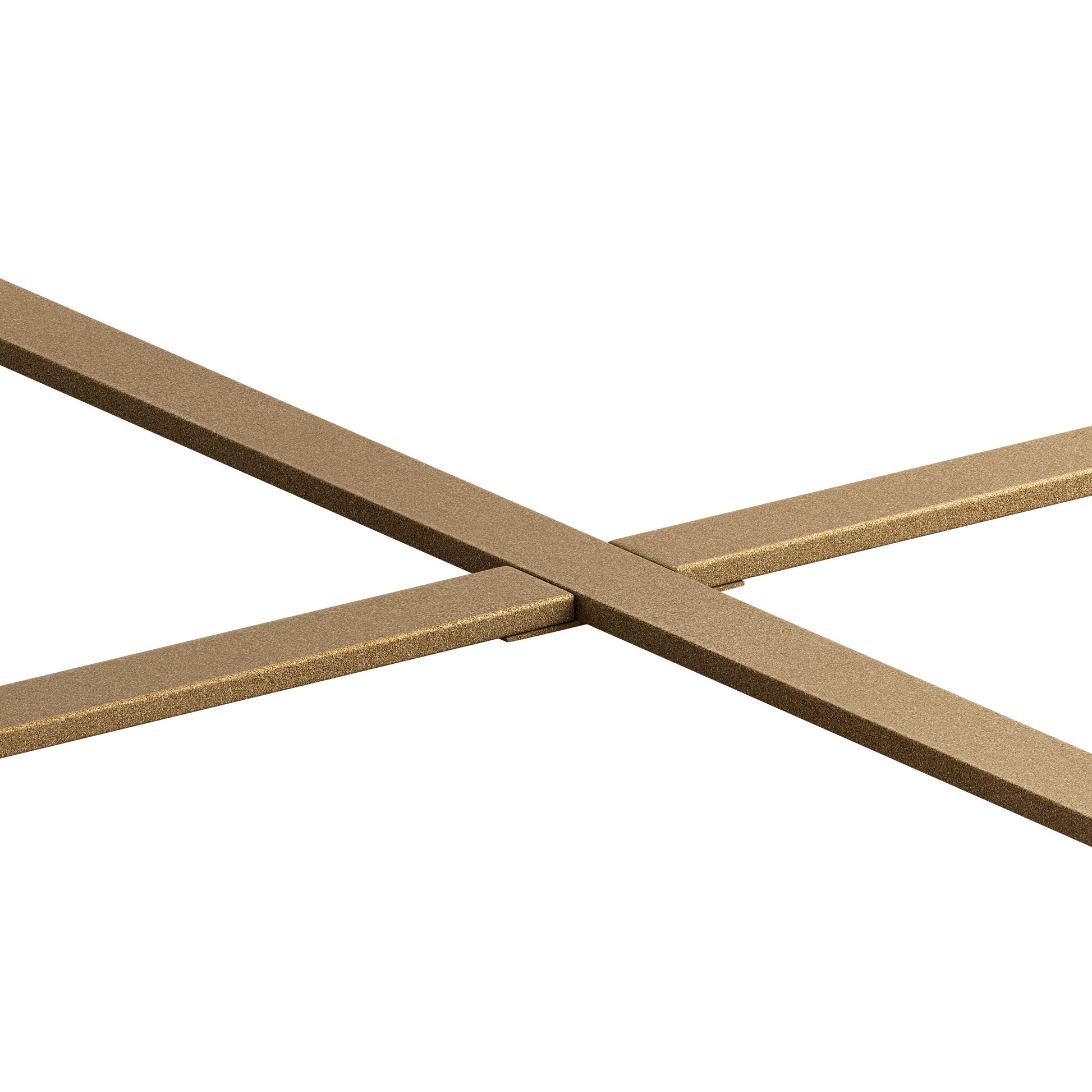 33.86"Modern Retro Splicing Round Coffee Table,Fir Wood Table Top With Gold Cross Legs Base Same Sku:W757126236 Gold Fir Metal & Wood