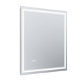 Led Bathroom Mirror, 36X36 Inch Bathroom Vanity Mirrors With Lights, Mirrors For Wall With Smart Touch Button, Anti Fog, Memory Function, Stepless Dimmable Makeup Mirror Horizontal Vertical White Aluminium