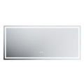 Led Bathroom Mirror, 32X72 Inch Bathroom Vanity Mirrors With Lights, Mirrors For Wall With Smart Touch Button, Anti Fog, Memory Function, Stepless Dimmable Makeup Mirror Horizontal Vertical White Aluminium