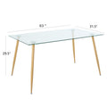 Modern Kitchen Glass Dining Table 63
