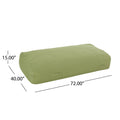 Kasper Water Resistant 6'X3' Lounger Bean Bag, Green Green Waterproof Fabric
