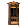 Red Cedar Single Outdoor Sauna Outdoor Indoor Wooden Sauna Room Natural Wood Solid Wood