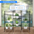 Heavy Duty Shelving Unit, Wire Metal Stackable Storage, 5 Tier Shelf, Chrome, 21