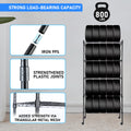 Heavy Duty 5 Tier Shelving Units Adjustable, Wire Shelf With 800 Lbs Capacity 160 Per Shelf , 24