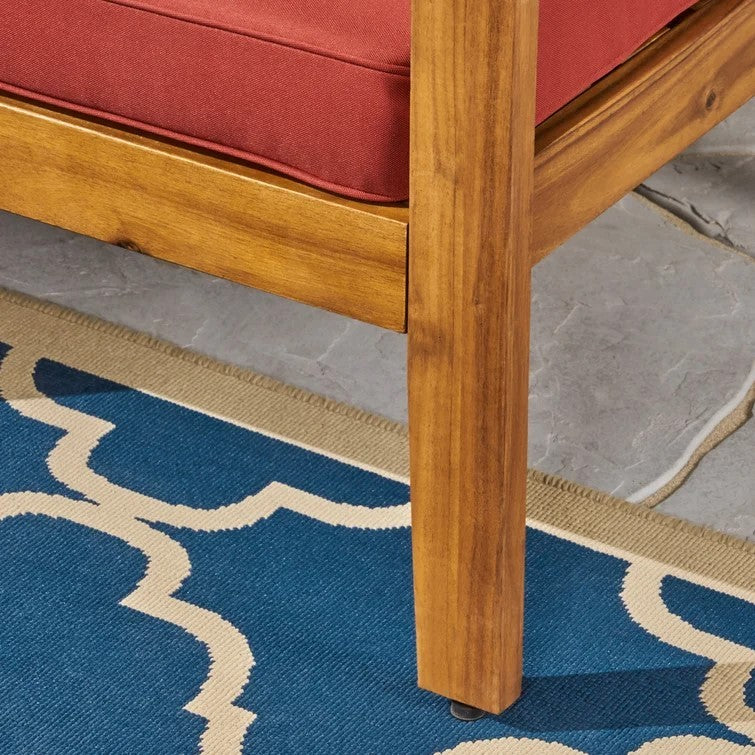 Grenada Club Chair Red Waterproof Fabric