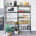 Heavy Duty 5 Tier Shelving Units Adjustable, Wire Shelf With 800 Lbs Capacity 160 Per Shelf , 24