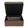 Modern Lift Top Storage Bench With Pull Out Bed 1Pc Brown Velvet Tufted Solid Wood Furniture Brown Velvet Brown Contemporary,Modern Flip Top Solid Wood