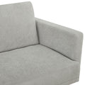 Multi Functional Futon Sofa Bed :Tapered Wood Legs Ideal For Small Living Rooms Multi Color Fabric Options Easily Converts To Single Bed,Grey Grey Velvet Wood Primary Living Space Medium Soft Mid Century Modern Square Arms Memory Foam Snowflake Velvet